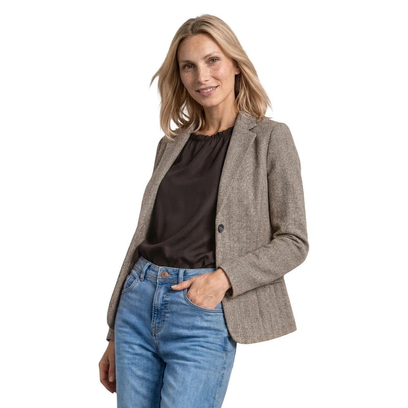 Street One Blazer Femme en Polyester Marron - Modèle QR Dessin