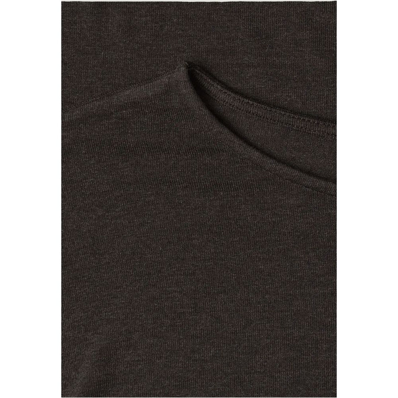 Street One Brown Viscose Long Sleeve T-Shirt - Melange Batwing