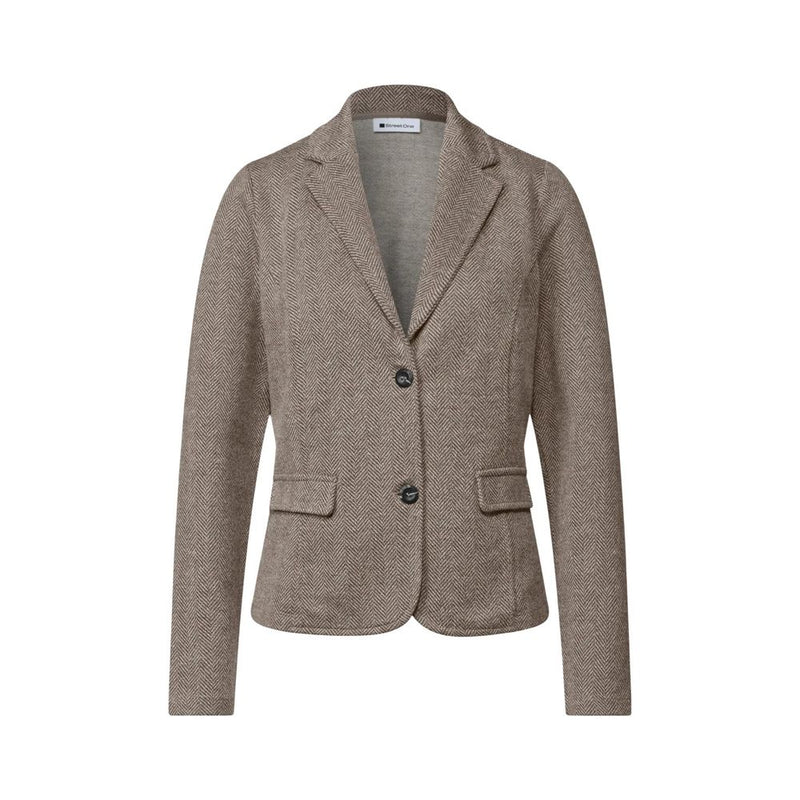 Street One Blazer Femme en Polyester Marron - Modèle QR Dessin