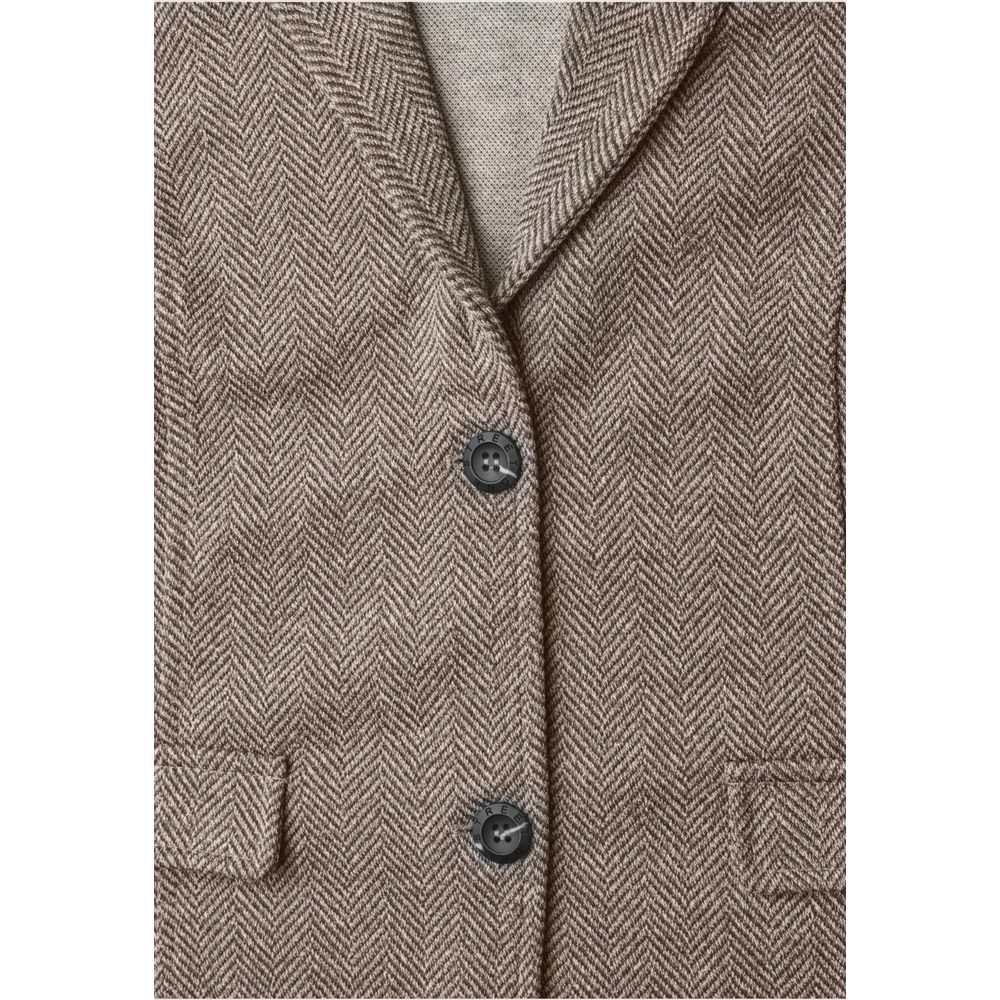 Street One Brown Polyester Blazer