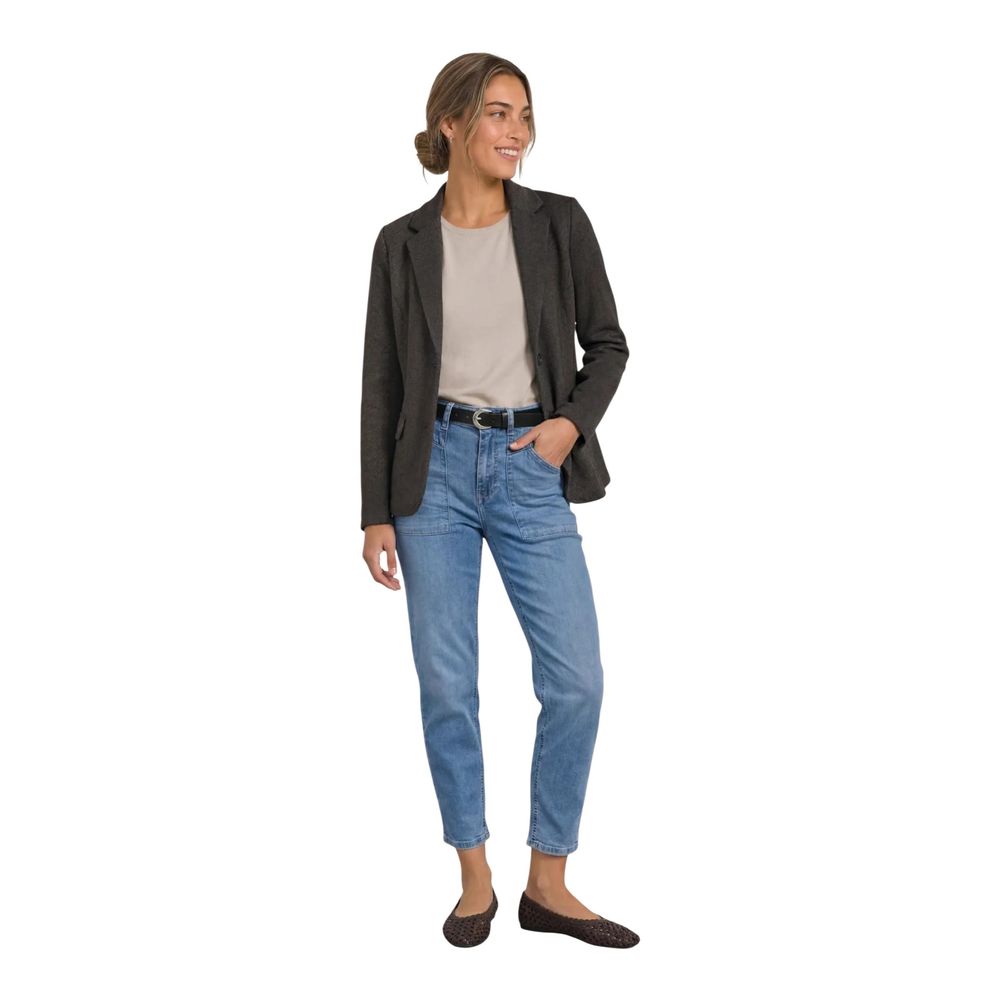 Street One Brown Polyester Blazer