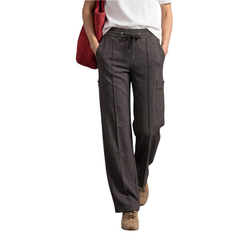 Street One Amalia Brown Cargo Pants for Women