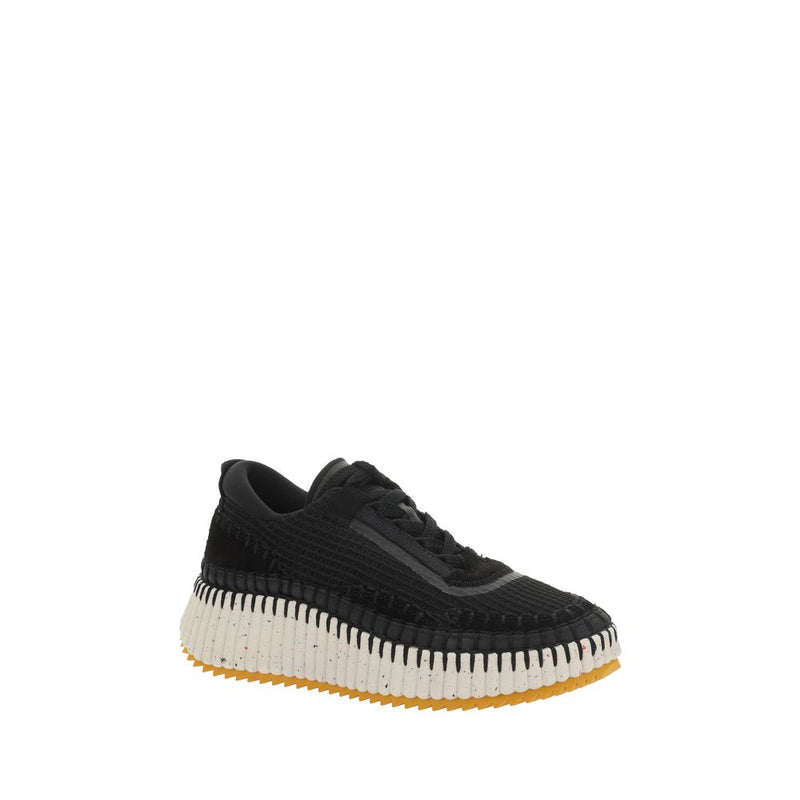 Chloé Nama Black Nylon Athletic Sneakers for Women
