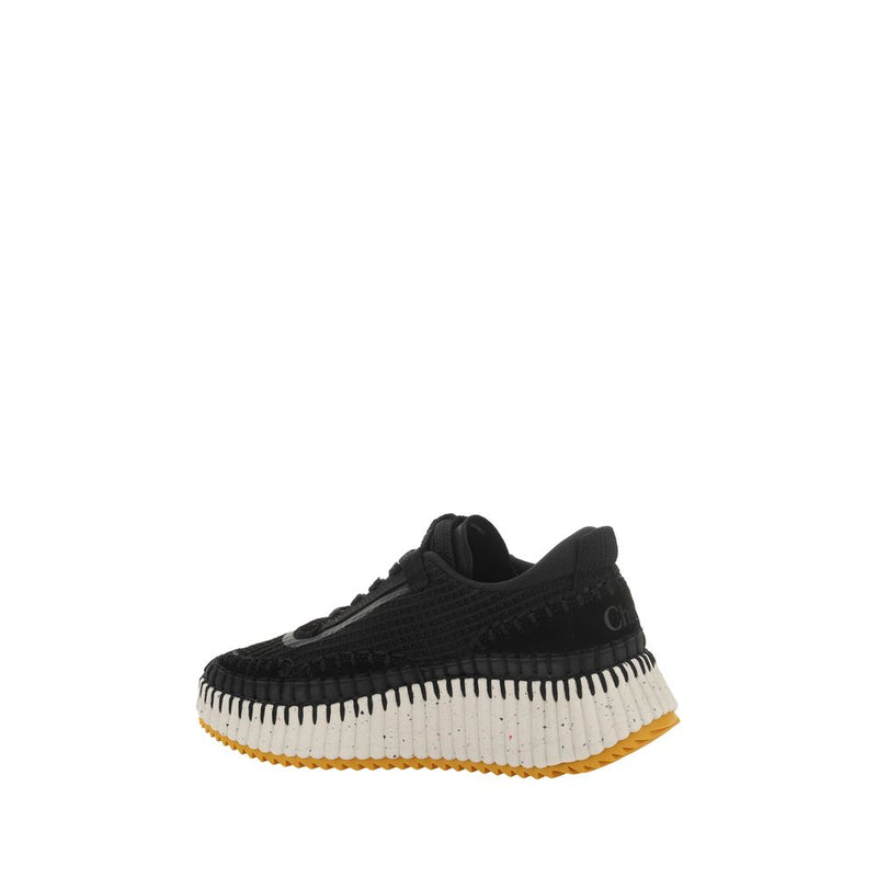 Chloé Nama Black Nylon Athletic Sneakers for Women