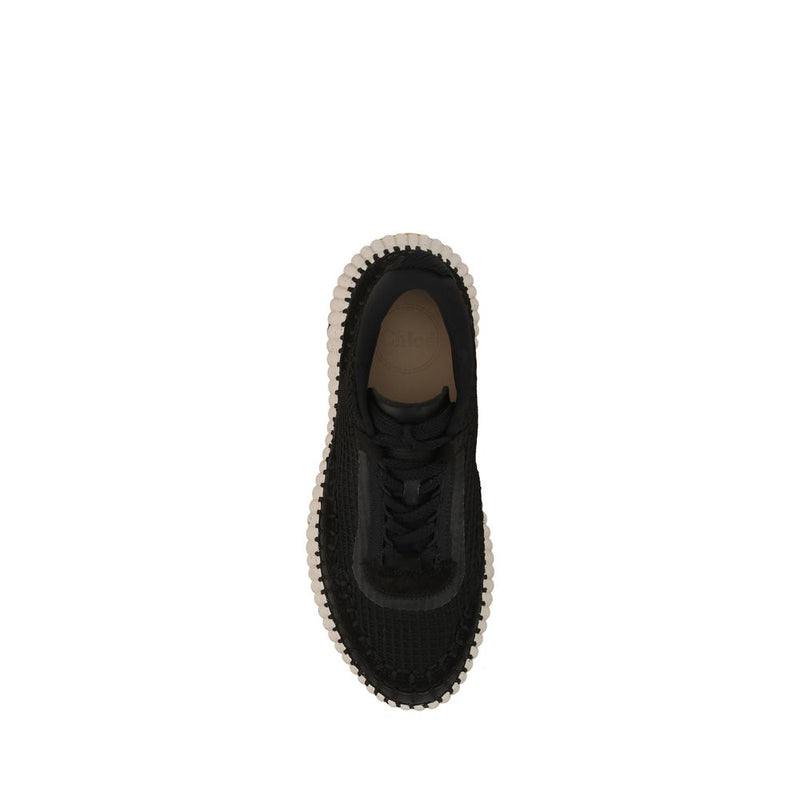 Chloé Nama Black Nylon Athletic Sneakers for Women