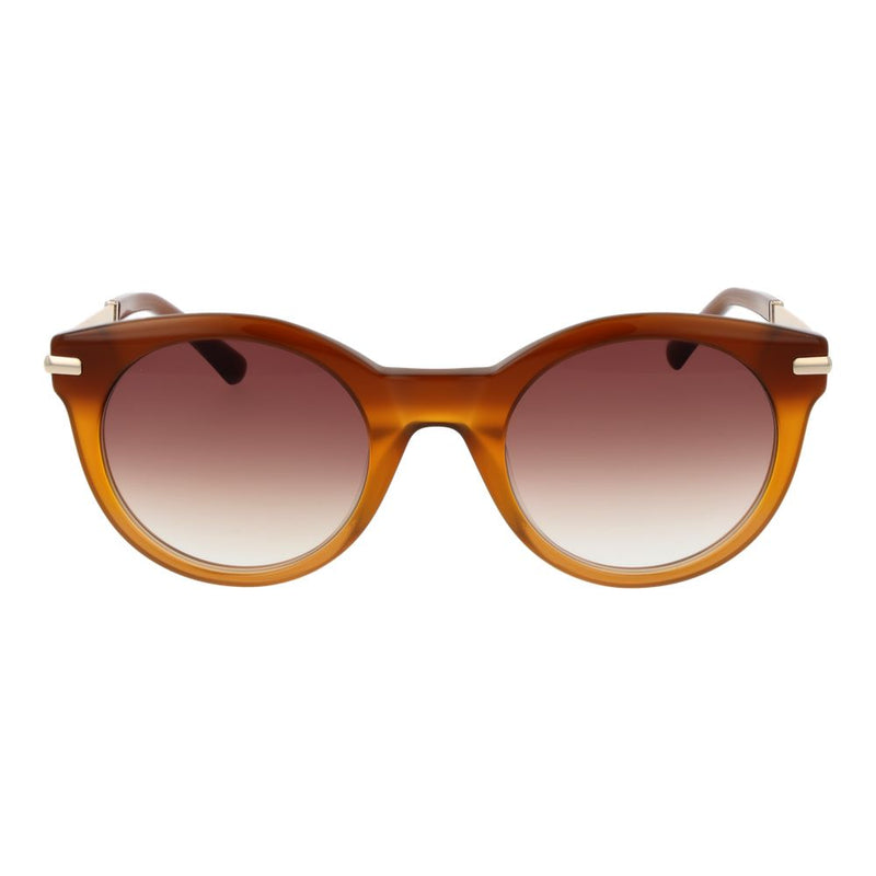 Sandro Orange Women Sunglasses - Stylish Round Design