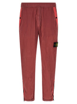Stone Island Red Polyamide Joggers (Workout Pants)