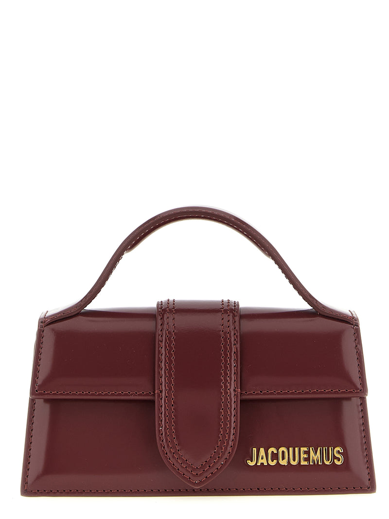 Jacquemus Le Bambino Bordeaux Calfskin Handbag