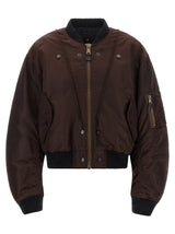 Maison Margiela Brown Polyamide Bomber