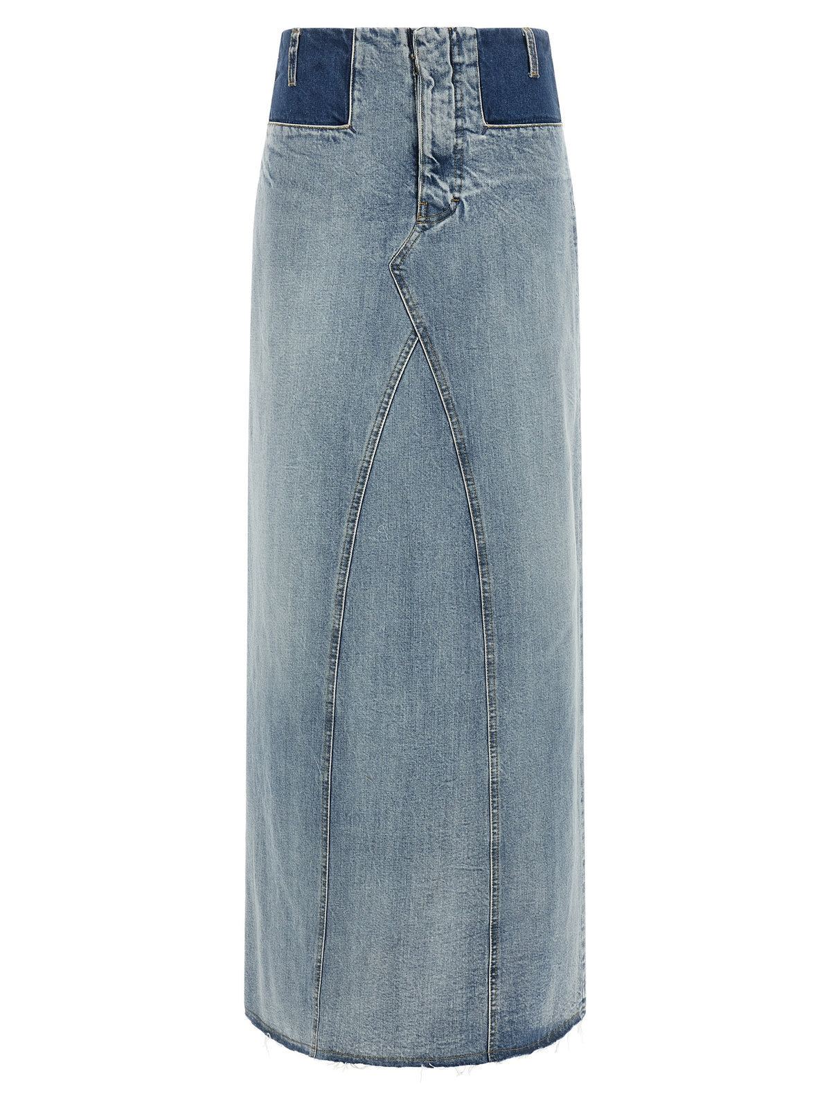 Maison Margiela Blue Cotton Mini Skirt - Avant-Garde Design