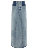 Maison Margiela Blue Cotton Mini Skirt - Avant-Garde Design