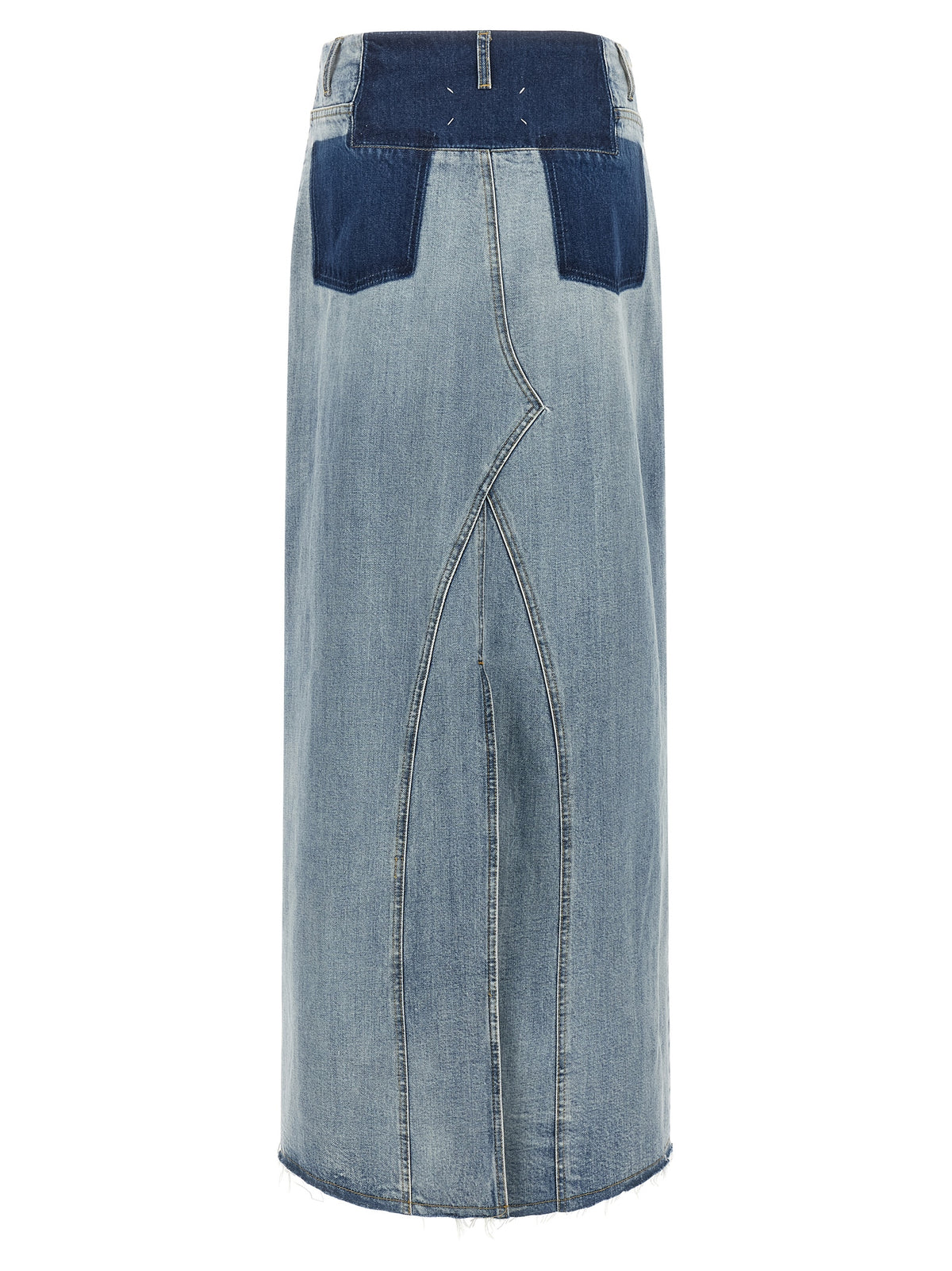 Maison Margiela Blue Cotton Mini Skirt - Avant-Garde Design