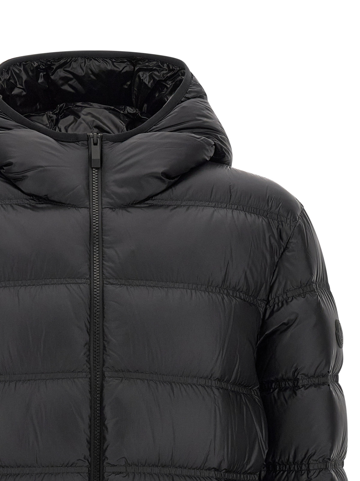Moncler Black Polyamide Full-Length Jacket