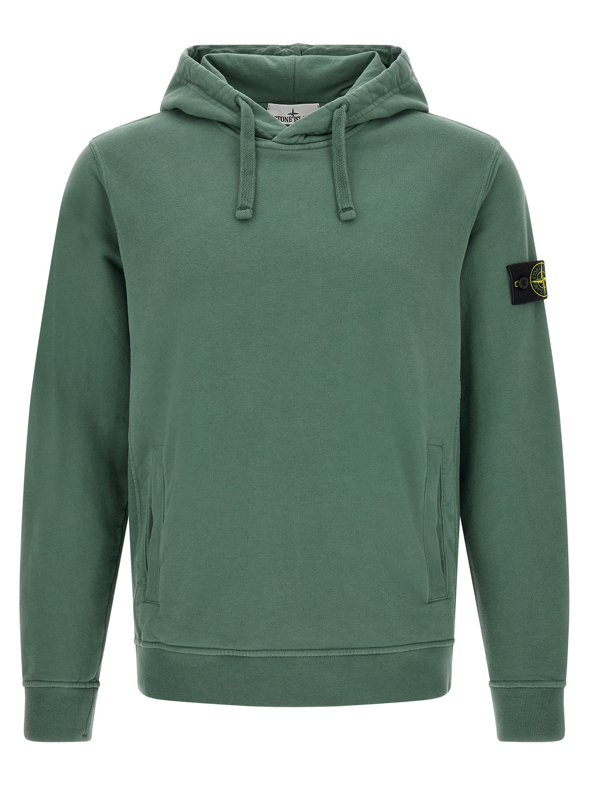 Stone Island Bicolor Cotton Sweatshirt - Green