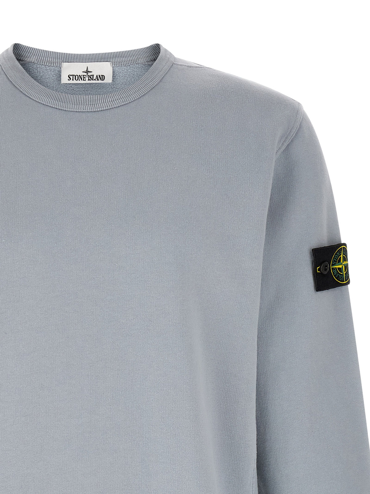 Stone Island Gray Cotton Sweatshirt - Effortless Urban Style