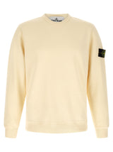 Stone Island White Cotton Sweatshirt