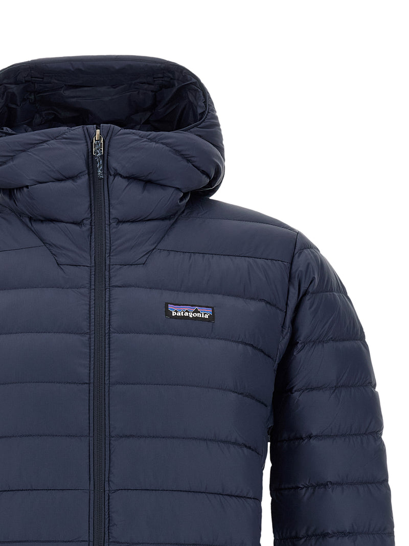 PATAGONIA Blue Nylon Full-Length Jacket - Sustainable Outerwear