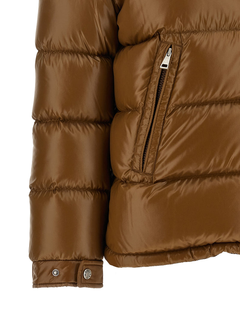 Moncler Hypolais Brown Polyamide Full-Length Jacket