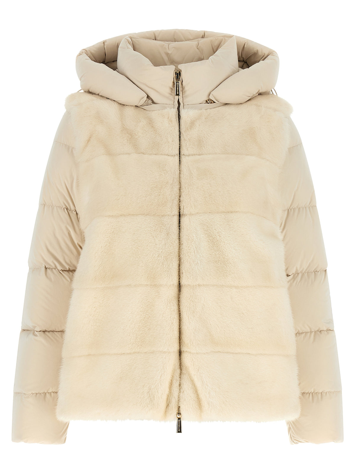 MooRER Morzine White Wool Shell Jacket