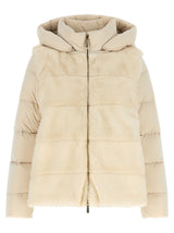 MooRER Morzine White Wool Shell Jacket