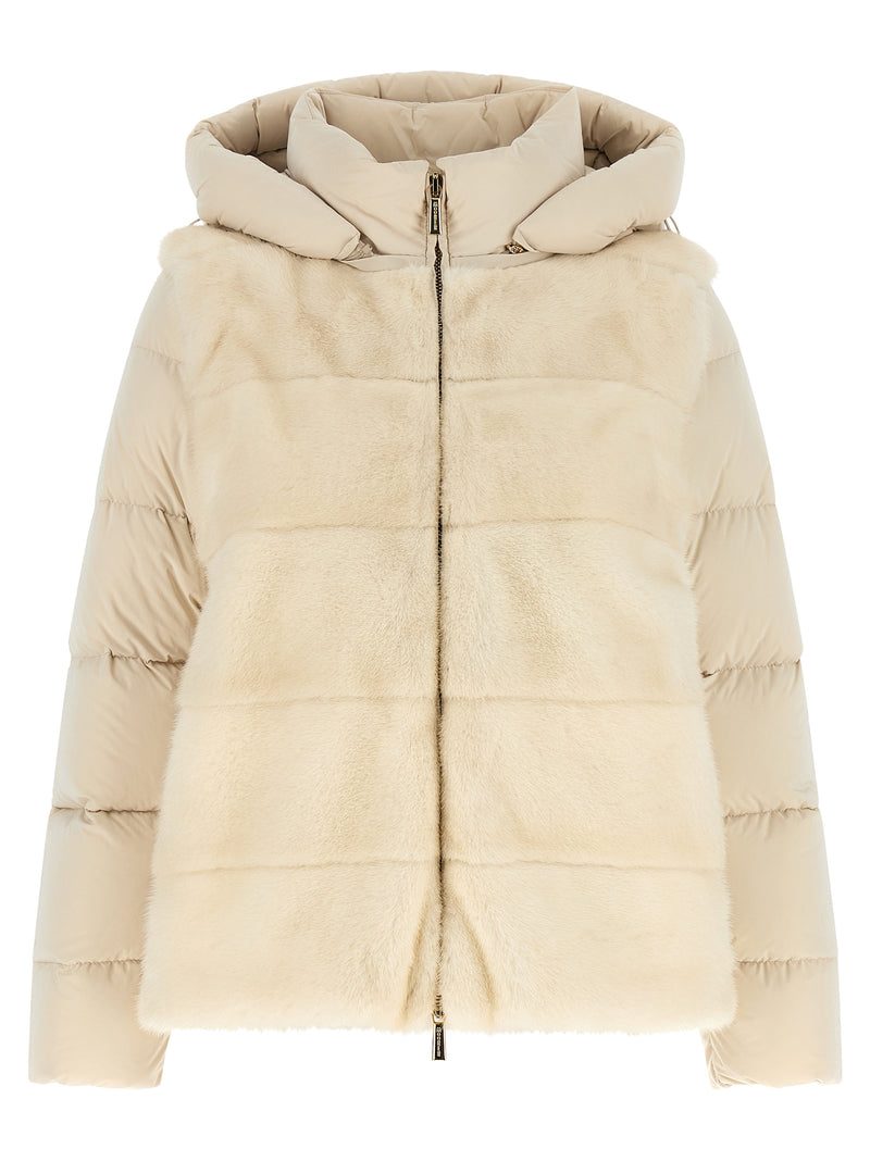 MooRER Morzine White Wool Shell Jacket
