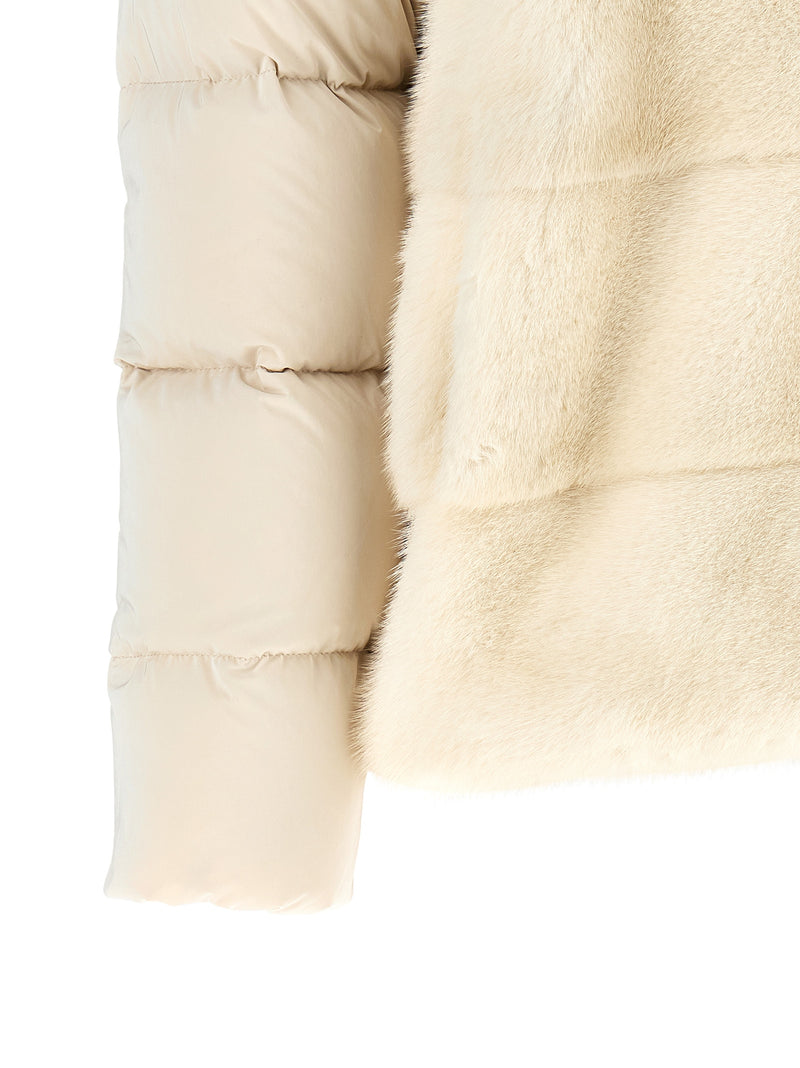 MooRER Morzine White Wool Shell Jacket