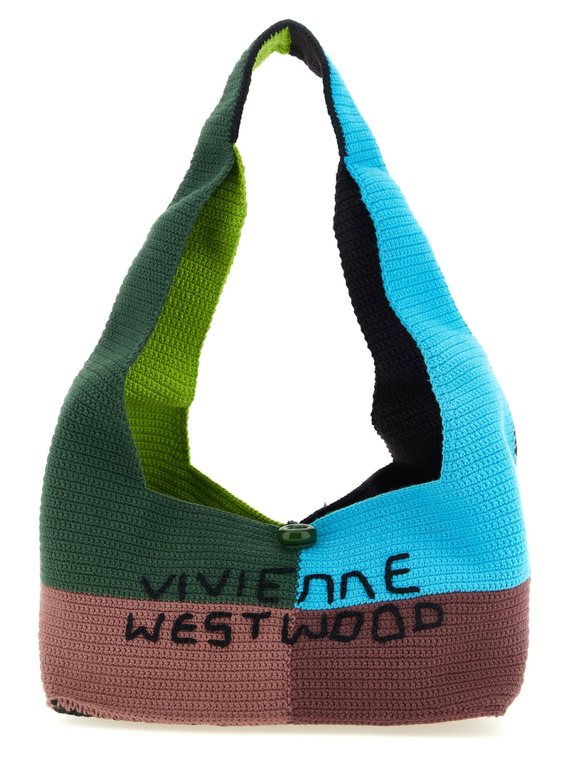 Vivienne Westwood Ellie Multicolor Cotton Shoulder Bag