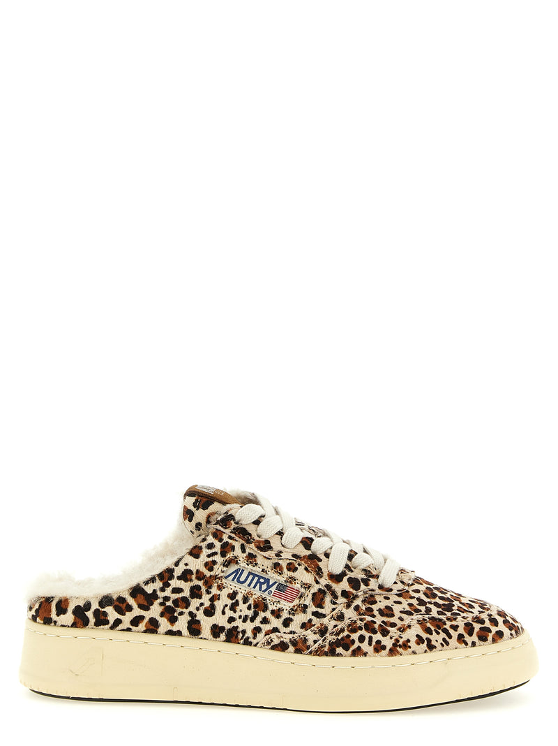Autry Brown Cowhide Low Top Sneakers - Medalist Easeknit