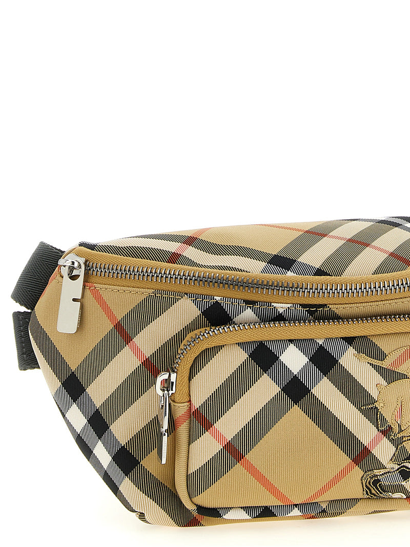Burberry Beige Small Baby Carrier Crossbody Bag