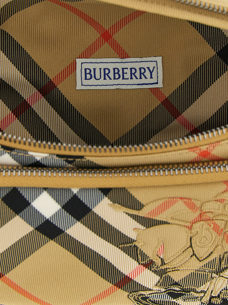 Burberry Beige Small Baby Carrier Crossbody Bag