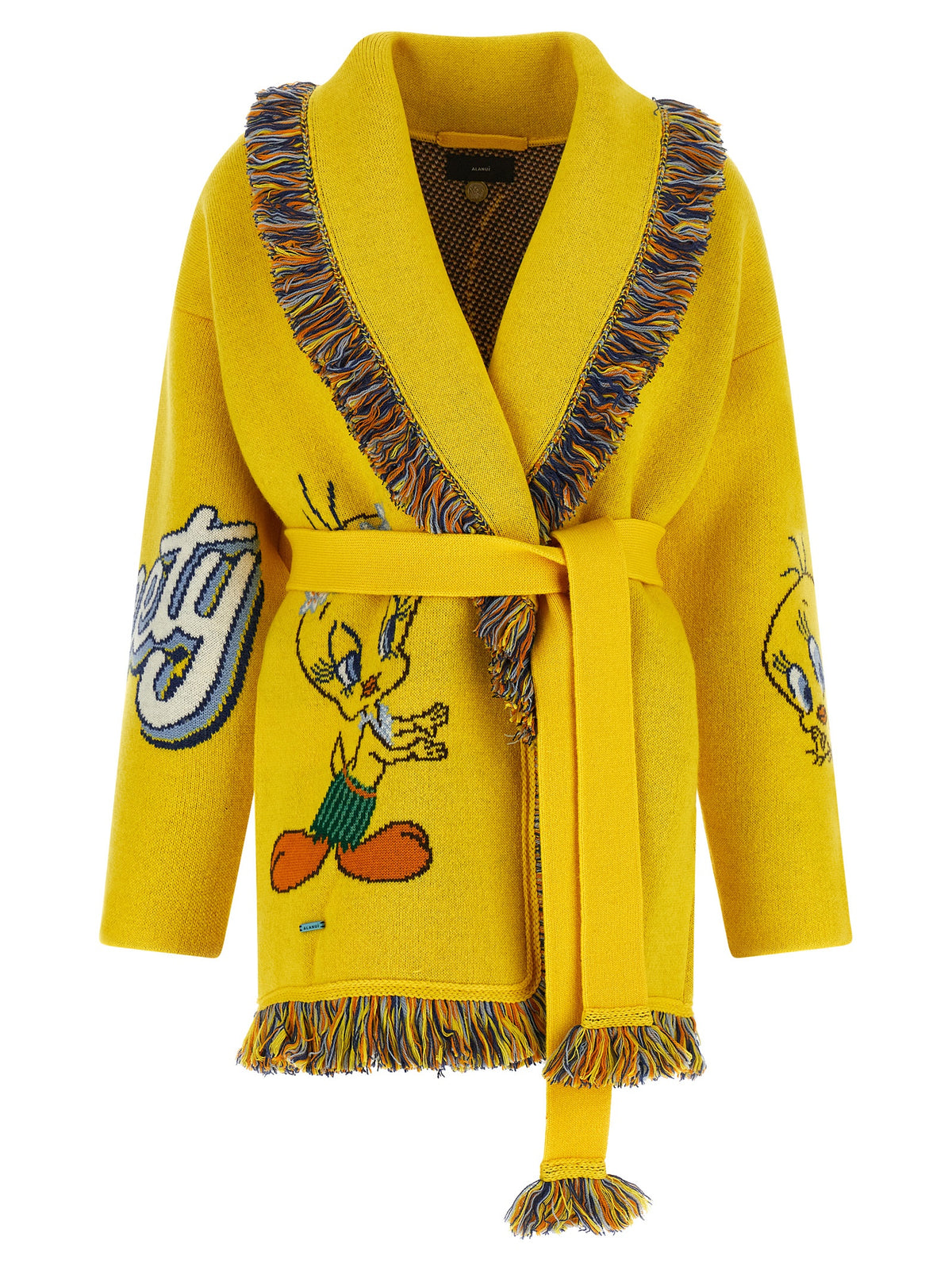 Alanui Multicolor Virgin Wool Cardigan - Hula Tweety Edition