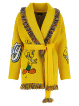 Alanui Multicolor Virgin Wool Cardigan - Hula Tweety Edition