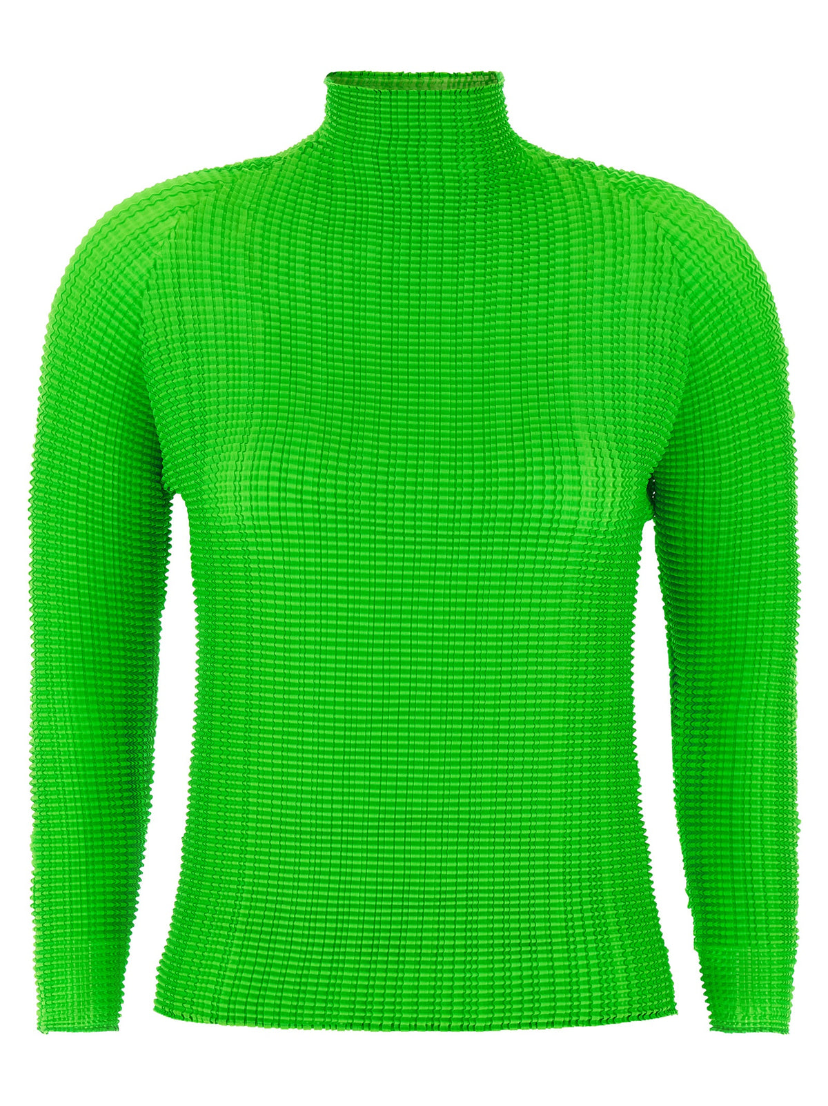 Issey Miyake Wooly Pleats-68 Bicolor Polyester Blouse