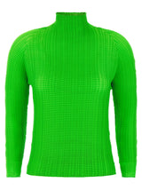 Issey Miyake Wooly Pleats-68 Bicolor Polyester Blouse