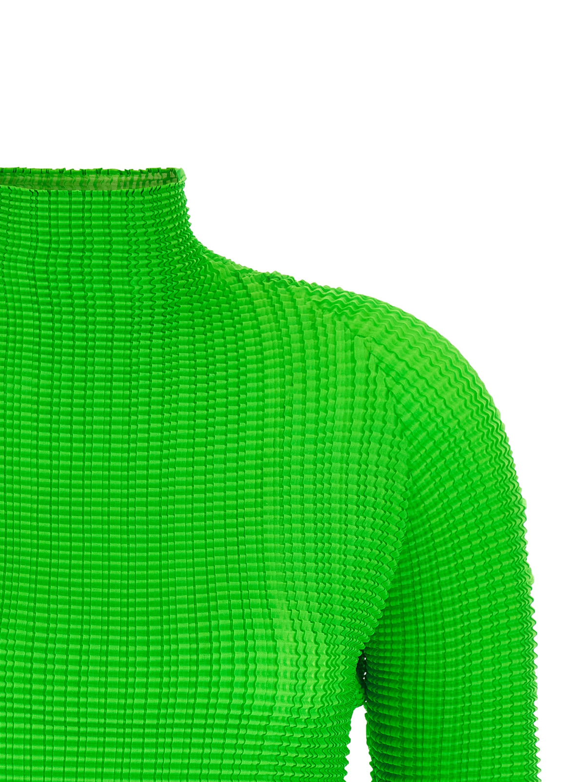 Issey Miyake Wooly Pleats-68 Bicolor Polyester Blouse