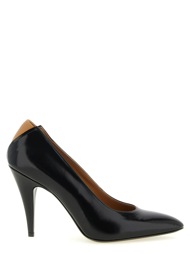 Jil Sander Alma Black Calfskin High Heel Pumps