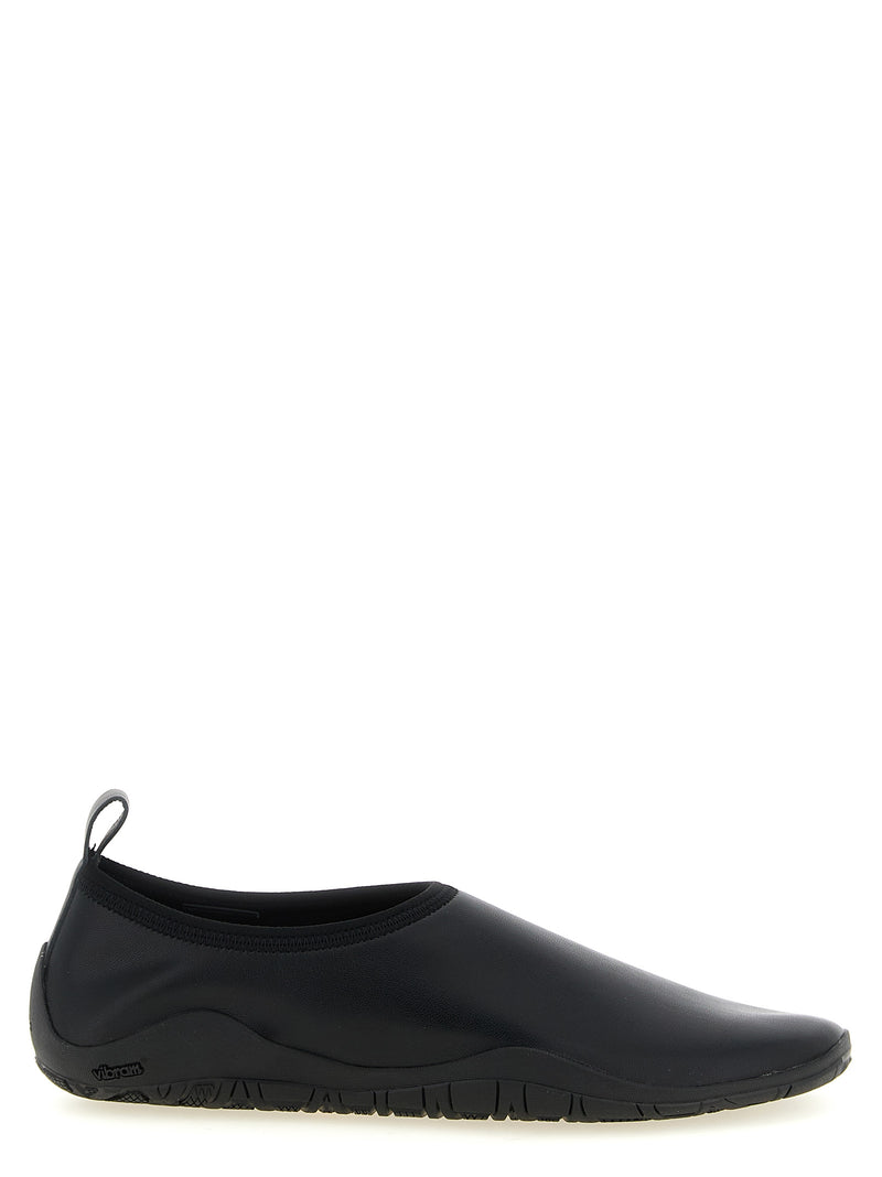 Jil Sander Elbe Black Polyethylene Flats for Women