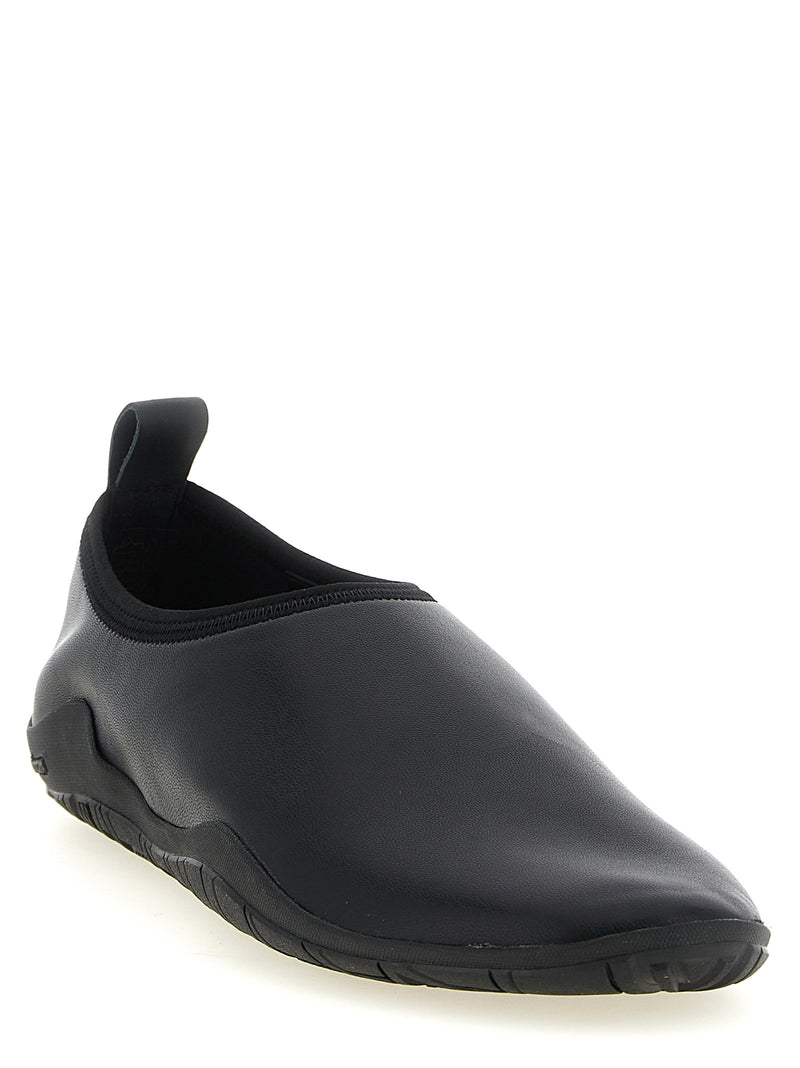 Jil Sander Elbe Black Polyethylene Flats for Women