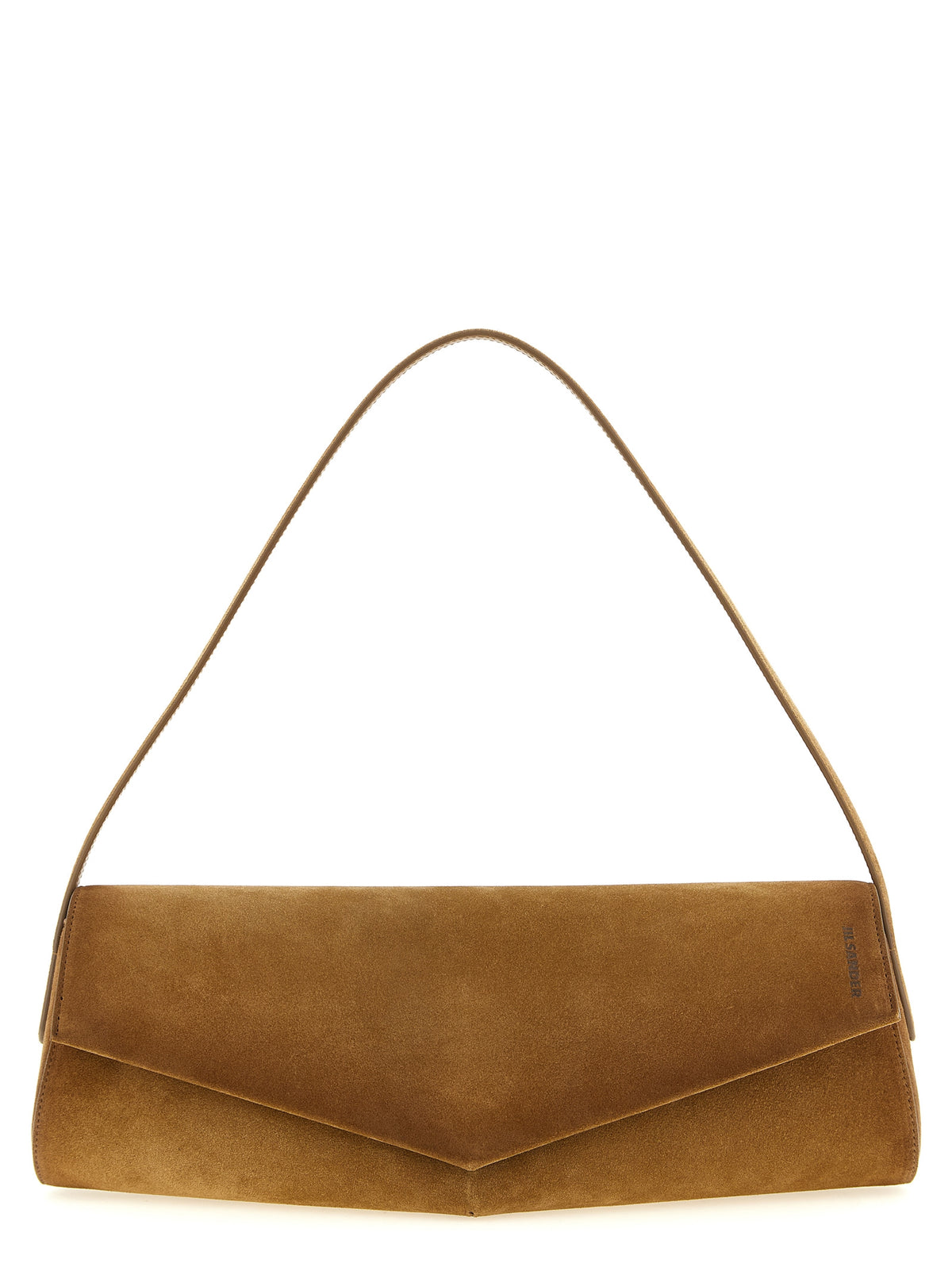 Jil Sander Brown Calfskin Shoulder Bag