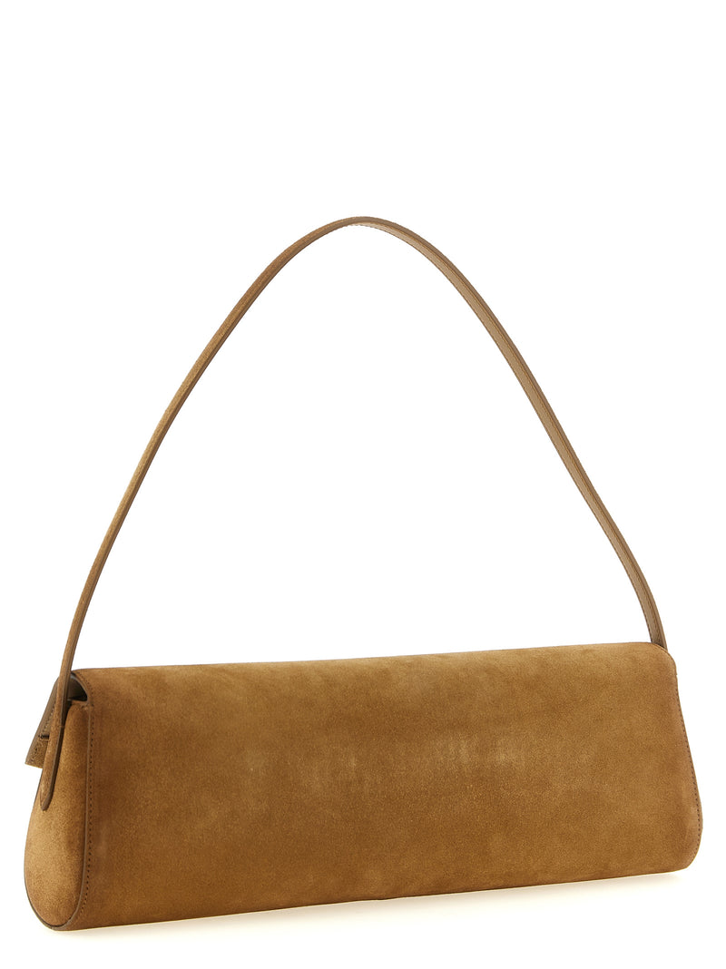 Jil Sander Kante Brown Calfskin Shoulder Bag