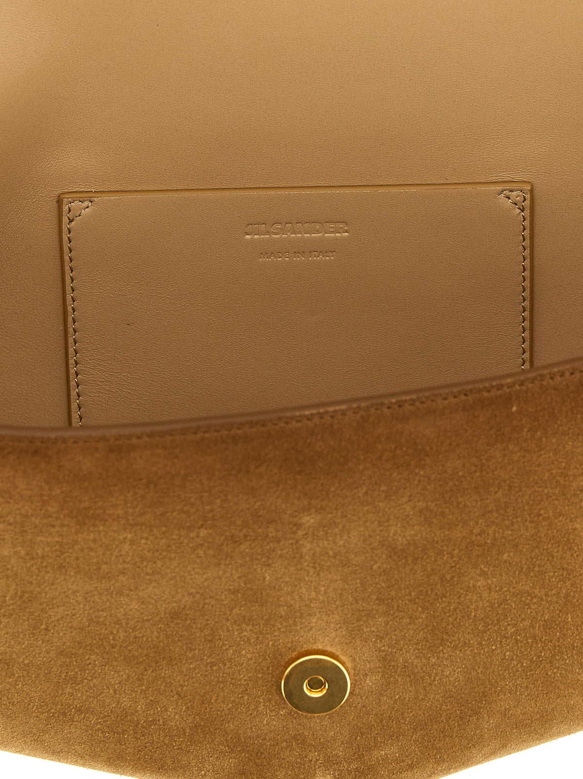Jil Sander Brown Calfskin Shoulder Bag