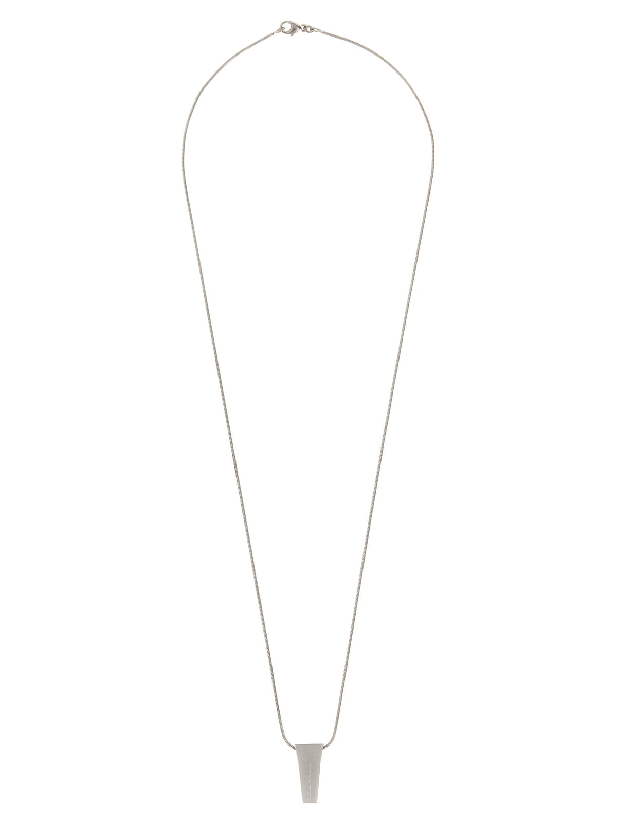 Rick Owens Silver Brass Necklace