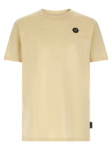 Philipp Plein Beige Cotton T-Shirt