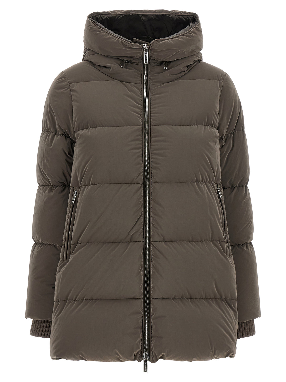MooRER Carinzia Brown Wool Full-Length Jacket for Women