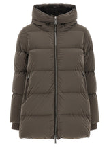 MooRER Carinzia Brown Wool Full-Length Jacket for Women