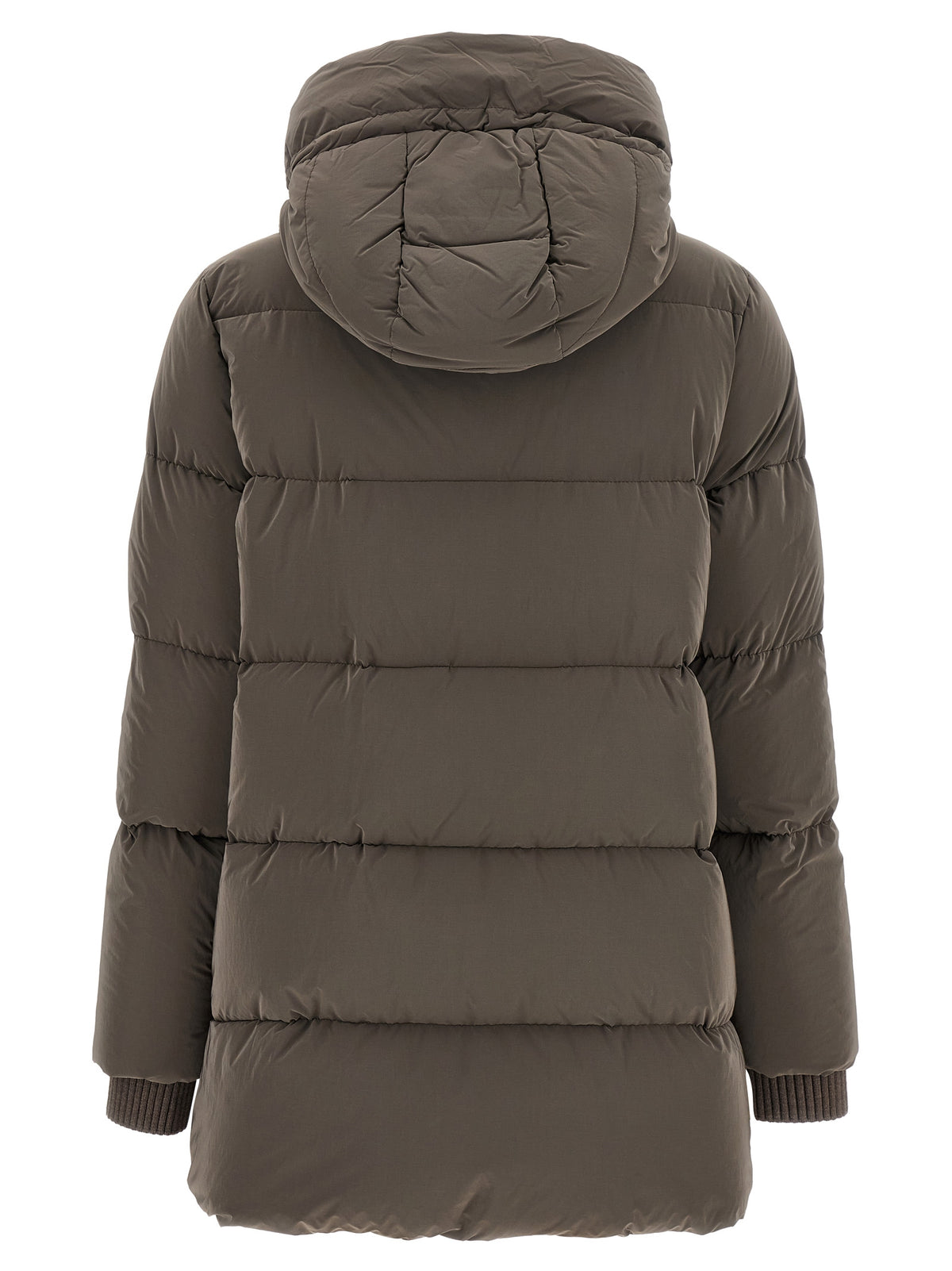 MooRER Carinzia Brown Wool Full-Length Jacket for Women