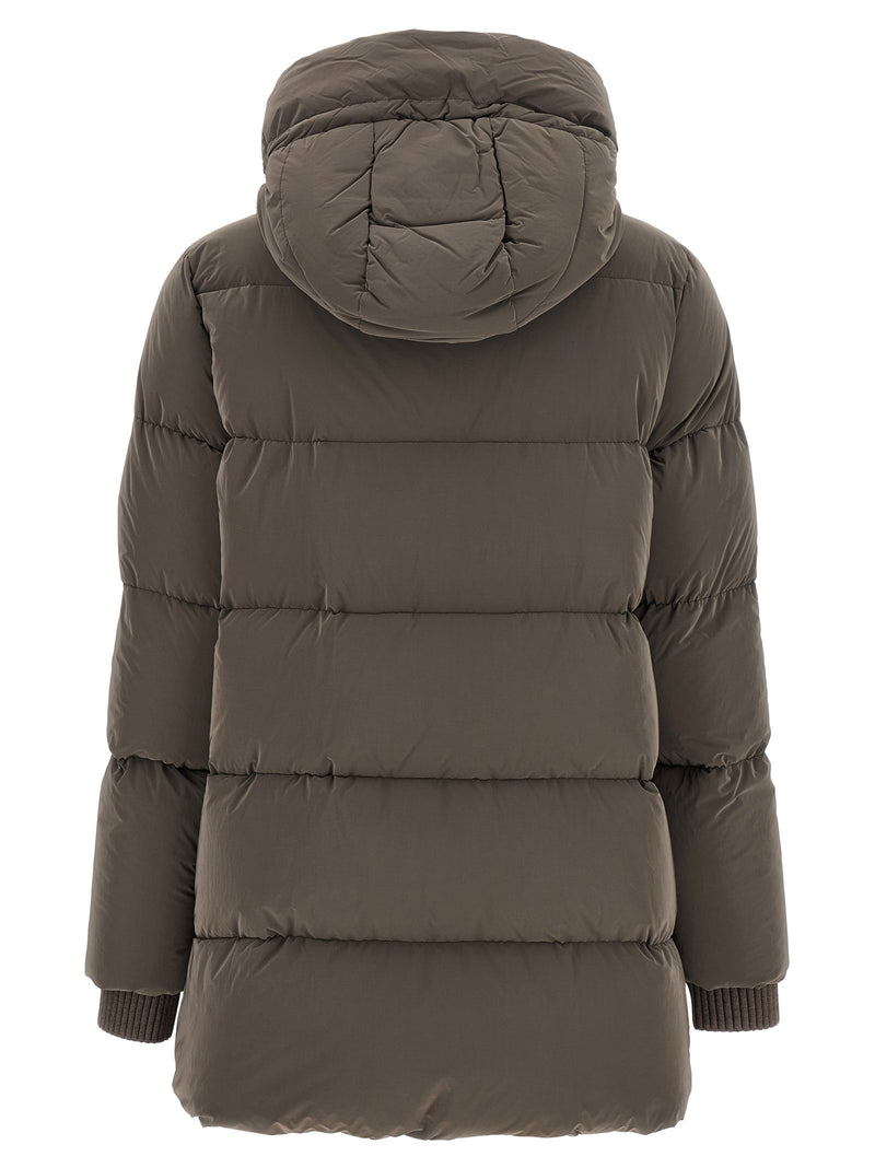 MooRER Carinzia Brown Wool Full-Length Jacket