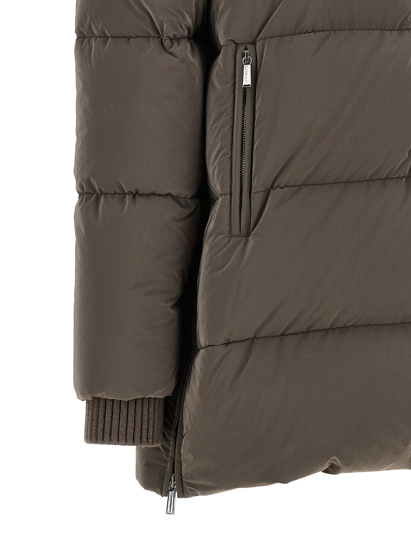 MooRER Carinzia Brown Wool Full-Length Jacket