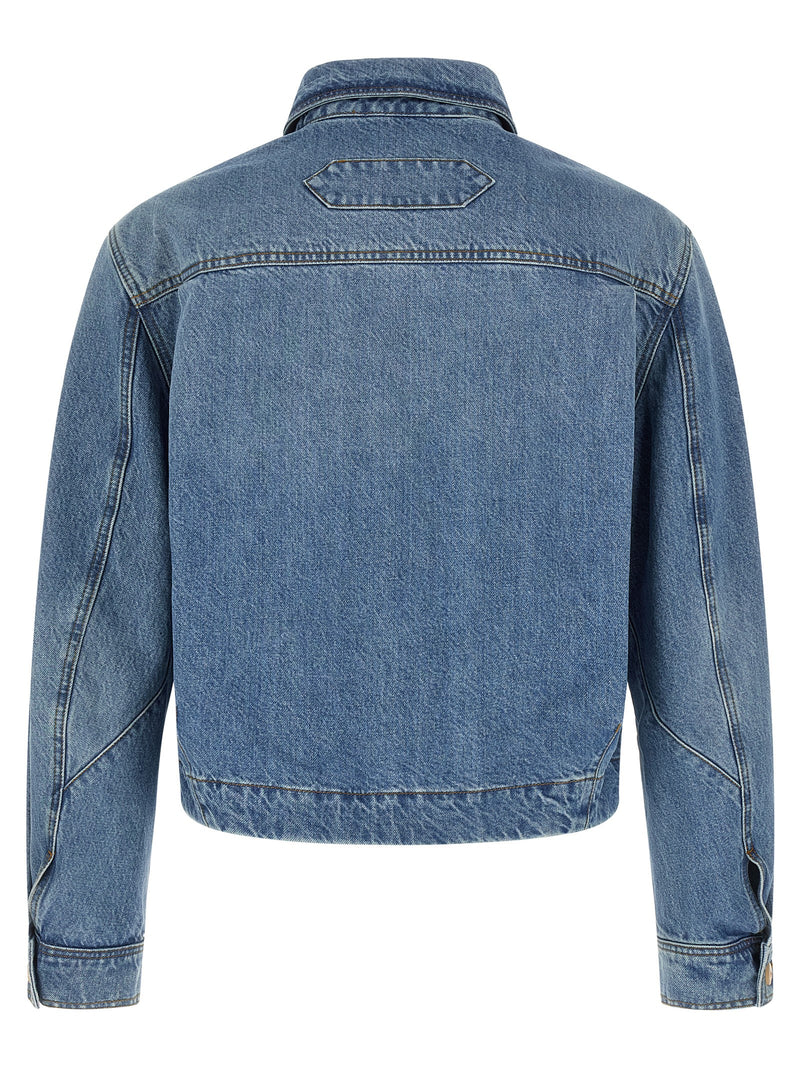 Jacquemus Blue Cotton Denim Jacket - La Veste De-Nîmes Canevas