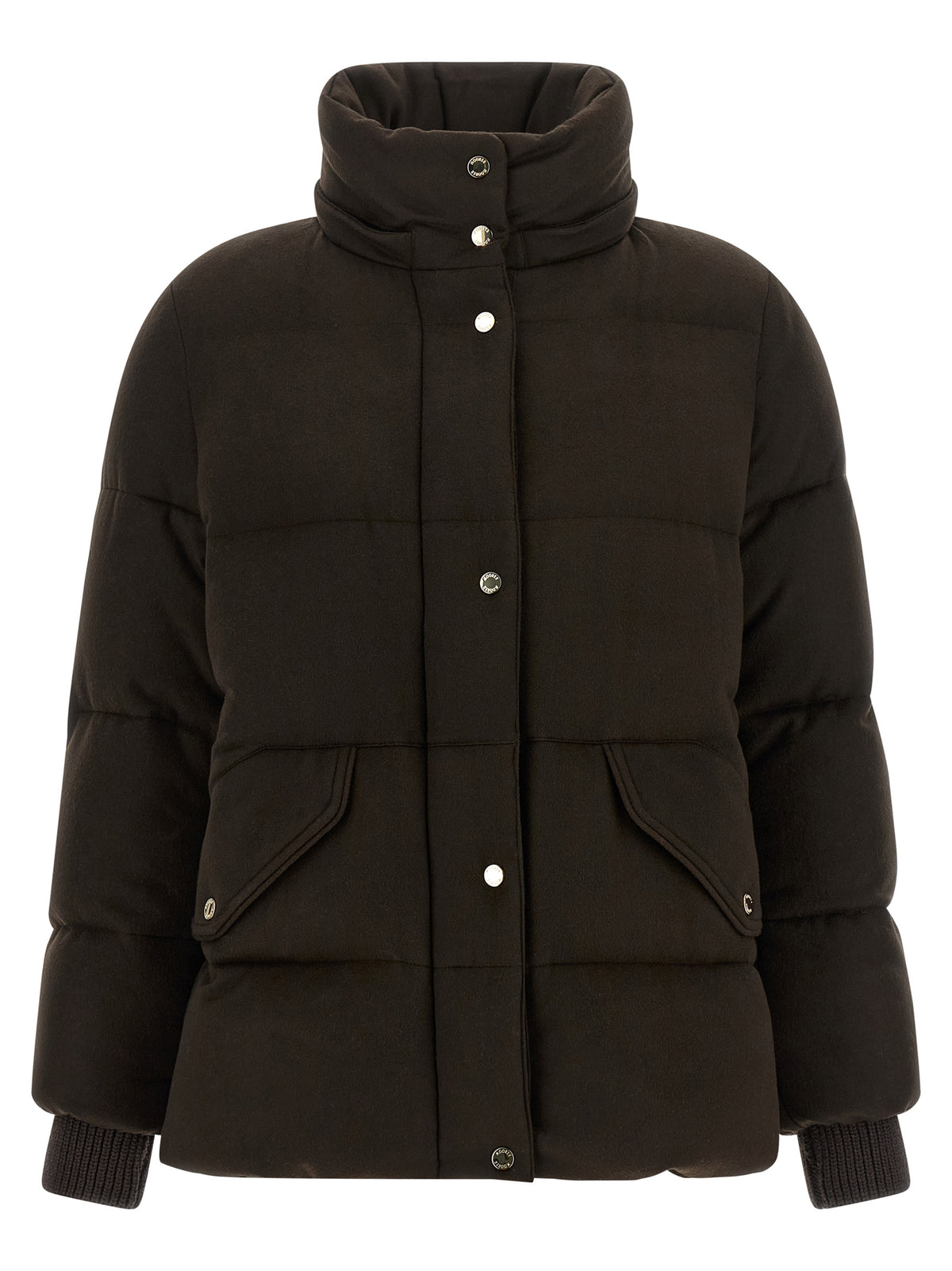 MooRER Brown Wool Full-Length Jacket